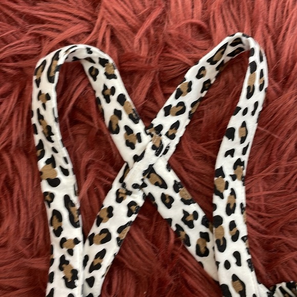 Boutique baby cheetah print adjustable suspender skirt 18 months - Picture 2 of 4